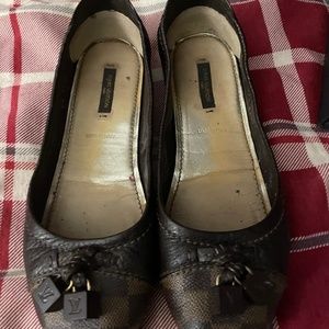 Louis Vuitton Brown Damier Ballerina Flats